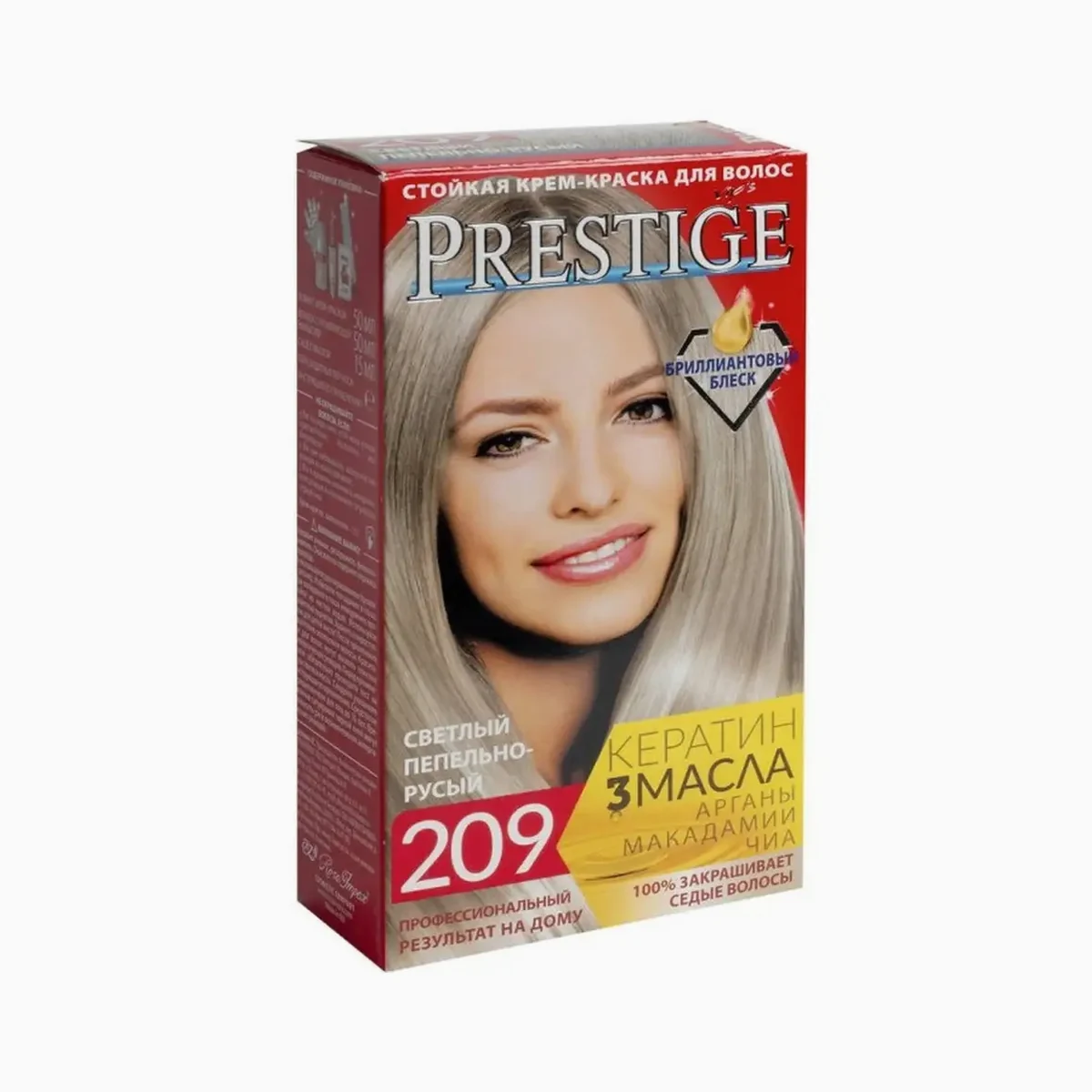 VIP`S Prestige Краска для волос Prestige 209 Светлый пепельно-русый, фото 1