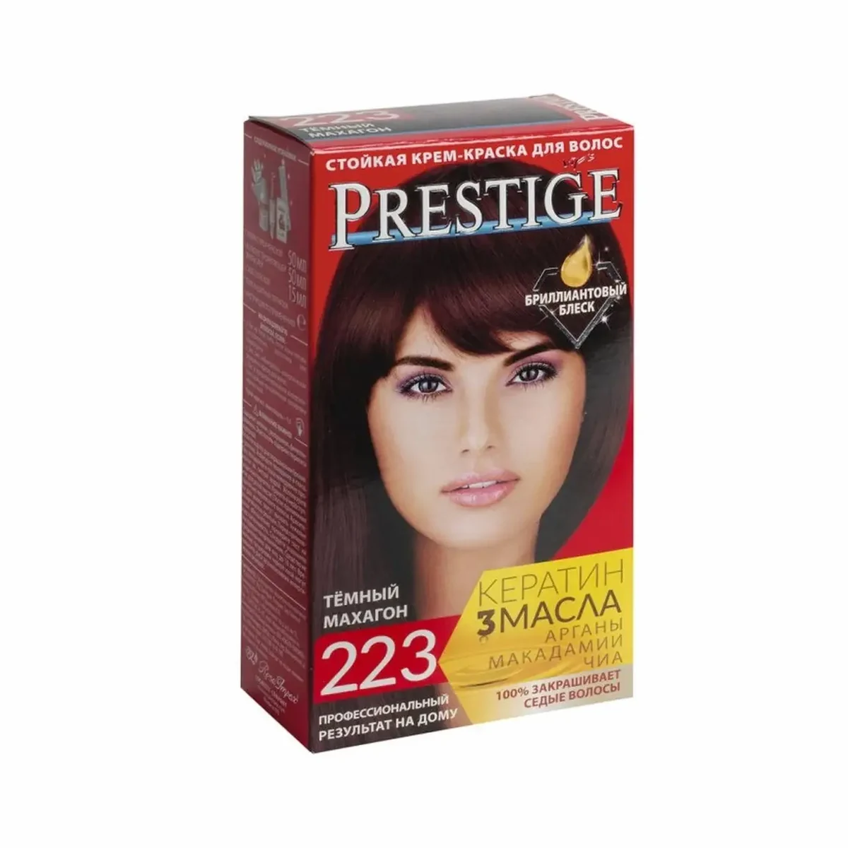 VIP`S Prestige Краска для волос Prestige 223 Тёмный махагон, фото 1