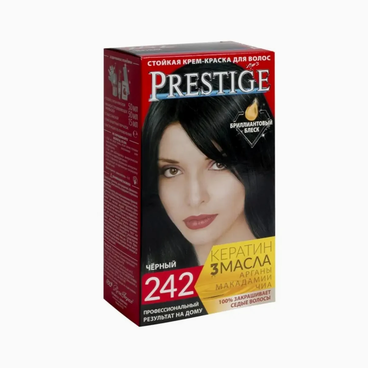 VIP`S Prestige Краска для волос Prestige 242 Чёрный, фото 1